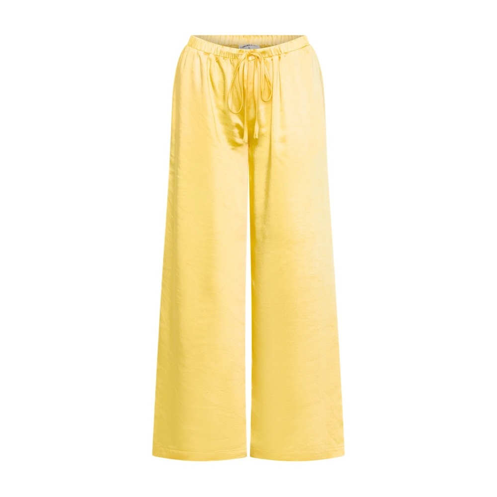 I am Delilah Yellow Wide Leg Pants with Relaxed Silhouette